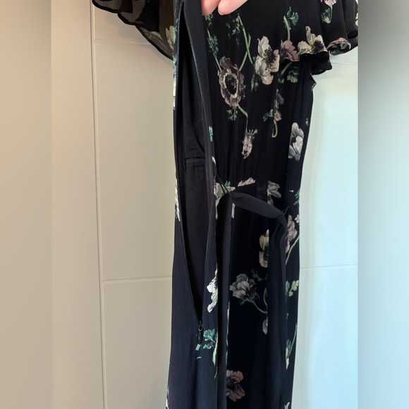 PAIGE Palisades silk multi-floral flutter dress, size XS. - Picture 10 of 14